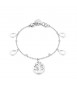 Bracciale Donna Gioielli Sagapò Rugiada in acciaio 316L con Albero Della Vita e cristalli sru13