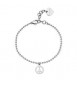 Bracciale Donna Gioielli Sagapò Smile in acciaio con simbolo della Pace ssm012