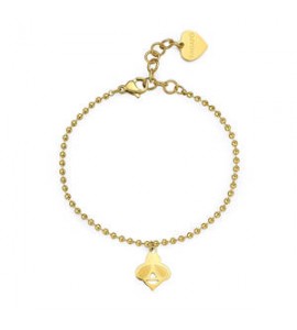 Bracciale Donna Gioielli Sagapò Smile in acciaio pvd oro con Ape ssm018