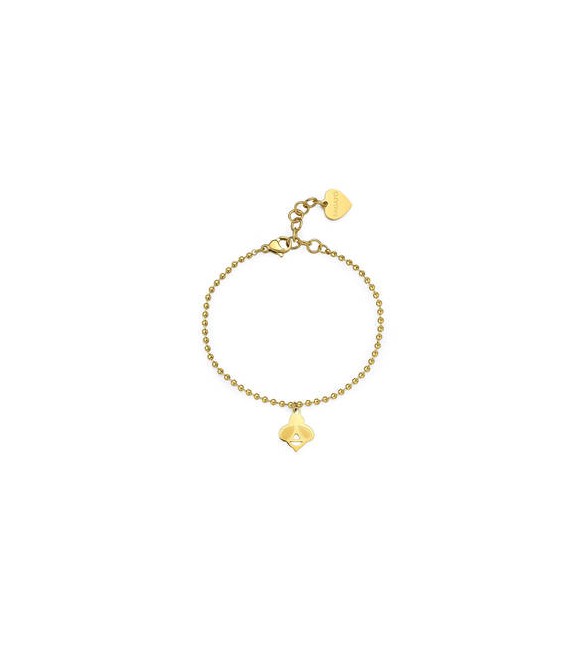 Bracciale Donna Gioielli Sagapò Smile in acciaio pvd oro con Ape ssm018