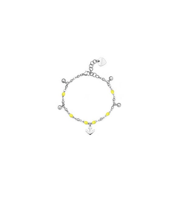 Bracciale Donna Gioielli Sagapò Vibes in acciaio con pendenti ancora svb58