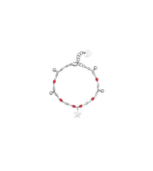 Bracciale Donna Gioielli Sagapò Vibes in acciaio con pendenti stella marina svb59