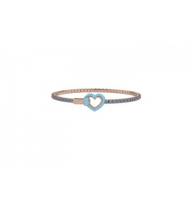 Bracciale Tennis Bimba Gioielli Nanan Bijou Cuore azzurro nan0399