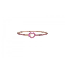 Bracciale Tennis Bimba Gioielli Nanan Bijou Cuore rosa nan0400