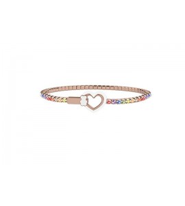 Bracciale Tennis Bimba Mamma Gioielli Nanan Bijou Cuore bianco nan0404