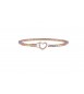 Bracciale Tennis Bimba Mamma Gioielli Nanan Bijou Cuore bianco nan0404