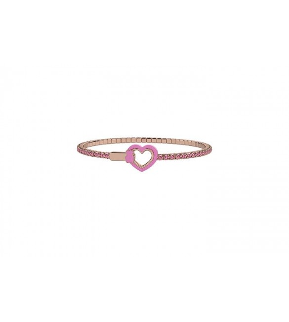 Bracciale Tennis Bimba Mamma Gioielli Nanan Bijou Cuore rosa nan0403