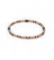 Bracciale Unisex Gioielli Sagapò Madera con sfere in vetro marrone pvd gun sad15