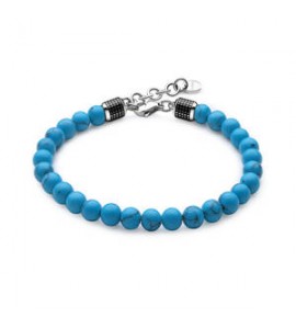 Bracciale Uomo Gioielli Brosway Bullet in acciaio pietra turchese bul44