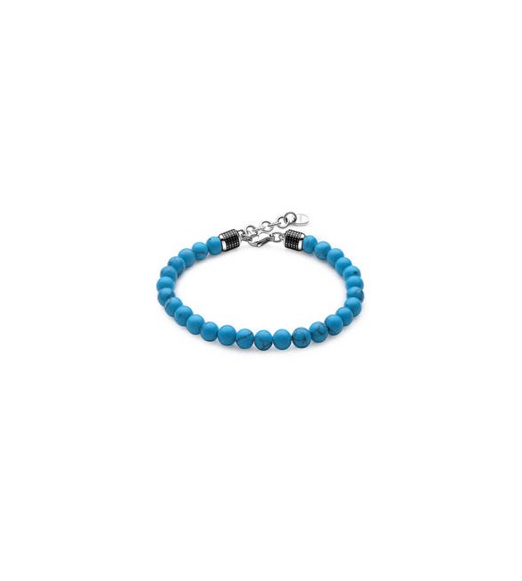 Bracciale Uomo Gioielli Brosway Bullet in acciaio pietra turchese bul44