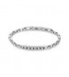 Bracciale Uomo Gioielli Brosway Forge in acciaio con zirconi neri bgf13