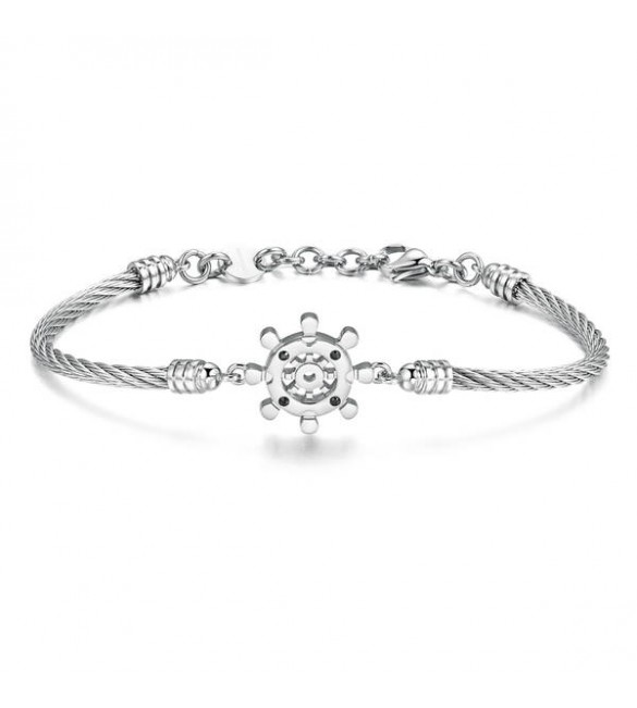 Bracciale Uomo Gioielli Brosway Horizon semirigido acciaio 316L Timone bho24