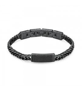 Bracciale Uomo Gioielli Brosway Naxos acciaio pvd gun metal bnx16