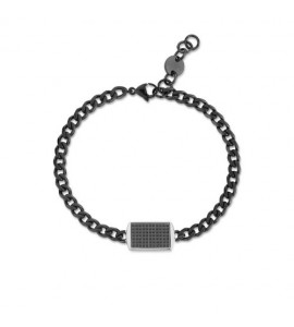 Bracciale Uomo Gioielli S\'agapò Tag Me Too acciaio pvd gun stg11