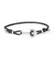 Bracciale Uomo Gioielli Sagapò Anchor in acciaio 316L e cordino marrone con Ancora sor13