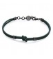 Bracciale Uomo Gioielli Sagapò Panama in acciaio pvd gun e gomma verde spa25