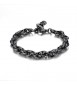 Bracciale Uomo Gioielli Sagapò Ripple in acciaio 316L pvd gun brunito catena srp33