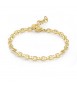 Bracciale Uomo Gioielli Sagapò Ripple in acciaio pvd oro catena forzatina spessa srp57