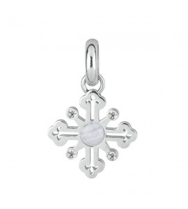 Charm Donna Gioielli Brosway Très Jolie in acciaio 316L con cristalli bianchi agata lace cabochon Rinnovamento btjm261