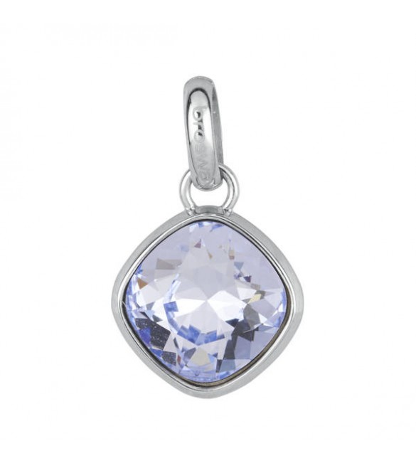 Charm Donna Gioielli Brosway Très Jolie in acciaio 316L con cristallo quadratro provence lavender Fantasia btjm259
