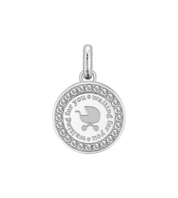 Charm Donna Gioielli Brosway Très Jolie in acciaio 316L con incisione Waiting For You btjm392