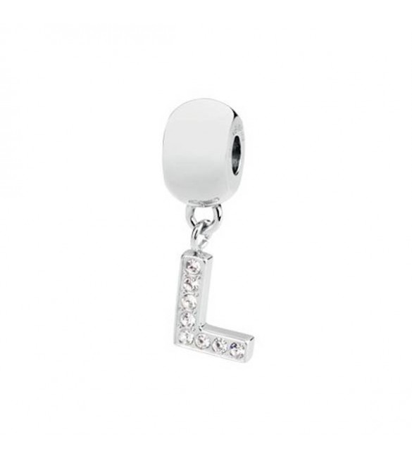 Charm Donna Gioielli Brosway Très Jolie in acciaio 316L cristalli unicità lettera L btjm65