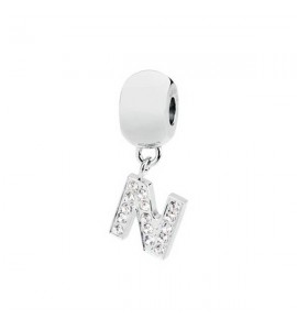 Charm Donna Gioielli Brosway Très Jolie in acciaio 316L cristalli unicità lettera N btjm67