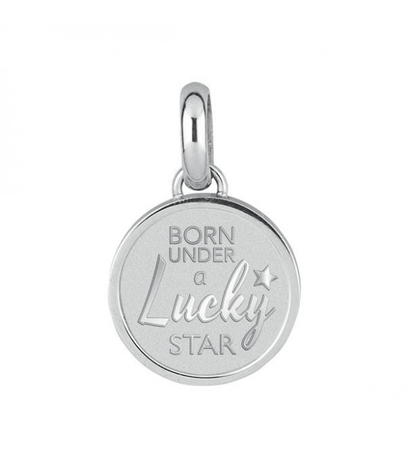 Charm Donna Gioielli Brosway Très Jolie in acciaio 316L e incisione Born Under a Lucky Star btjm341