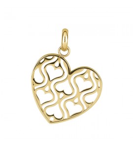 Charm donna gioielli Brosway Très Jolie in acciaio 316L pvd oro con Cuore btjm303