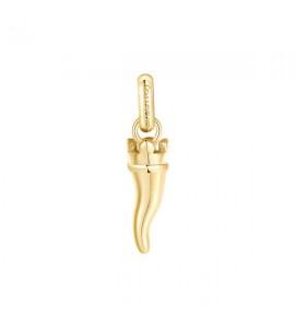 Charm donna gioielli Brosway Très Jolie in acciaio 316L pvd oro cornetto portafortuna btjm411