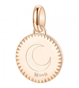 Charm donna gioielli Brosway Très Jolie in acciaio 316L pvd oro rosa e incisione Nuovo Inizio btjm184