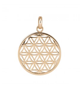 Charm donna gioielli Brosway Très Jolie in acciaio 316L pvd rosa Fiore della Vita btjm295