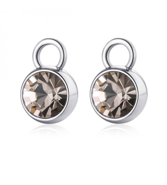 Charm Donna Gioielli Sagapò Happy Ears in acciaio 316L per orecchini Cristallo Oro she015
