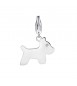Charm donna gioielli Sagapò Happy in acciaio 316L Cane sha316