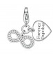 Charm donna gioielli Sagapò Happy in acciaio 316L Forever Together sha281