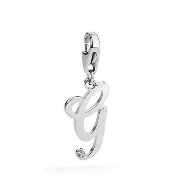Charm donna gioielli Sagapò Happy in acciaio 316L lettera G sha185