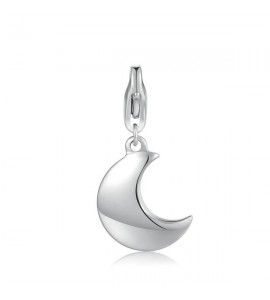 Charm donna gioielli Sagapò Happy in acciaio 316L Luna sha287