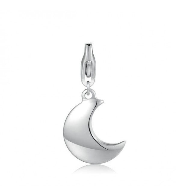 Charm donna gioielli Sagapò Happy in acciaio 316L Luna sha287