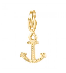 Charm donna gioielli Sagapò Happy in acciaio 316L pvd oro Ancora sha383