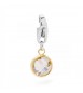Charm donna gioielli Sagapò Happy in acciaio 316L pvd oro Cristallo Oro sha104