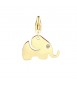 Charm donna gioielli Sagapò Happy in acciaio 316L pvd oro Elefante sha319
