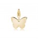 Charm donna gioielli Sagapò Happy in acciaio 316L pvd oro Farfalla sha290