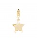 Charm donna gioielli Sagapò Happy in acciaio 316L pvd oro Stella sha286