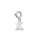 Charm Donna Gioielli Sagapò Happy in acciaio lettera K shar0k