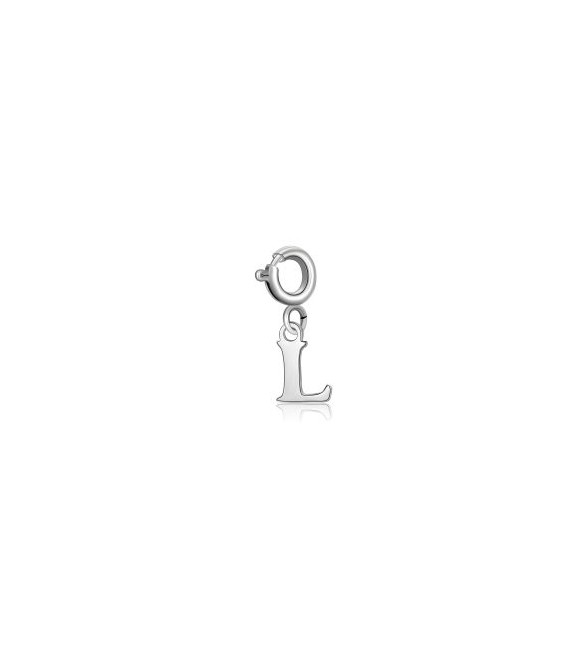 Charm Donna Gioielli Sagapò Happy in acciaio lettera L shar0l