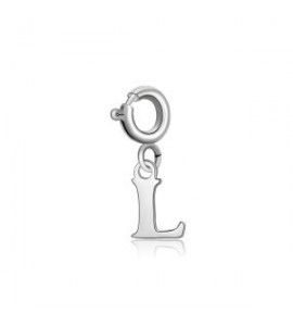 Charm Donna Gioielli Sagapò Happy in acciaio lettera L shar0l