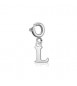 Charm Donna Gioielli Sagapò Happy in acciaio lettera L shar0l