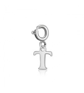 Charm Donna Gioielli Sagapò Happy in acciaio lettera T shar0t