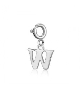 Charm Donna Gioielli Sagapò Happy in acciaio lettera W shar0w