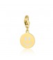 Charm donna gioielli Sagapò Happy in acciaio pvd oro Smile smalto Bianco sha399
